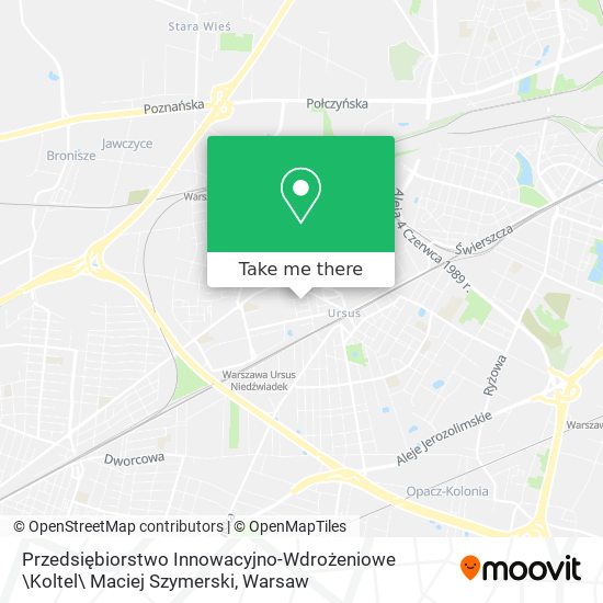 Przedsiębiorstwo Innowacyjno-Wdrożeniowe \Koltel\ Maciej Szymerski map