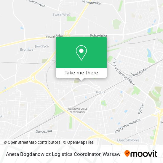 Aneta Bogdanowicz Logistics Coordinator map