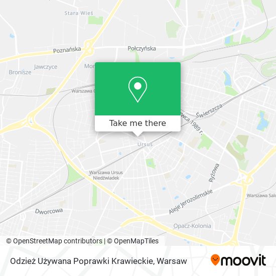 Карта Odzież Używana Poprawki Krawieckie