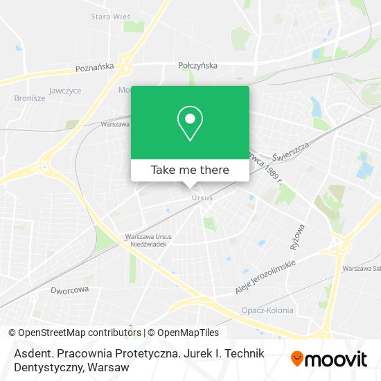 Asdent. Pracownia Protetyczna. Jurek I. Technik Dentystyczny map