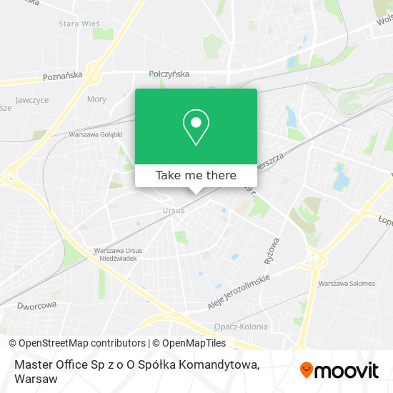 Карта Master Office Sp z o O Spółka Komandytowa