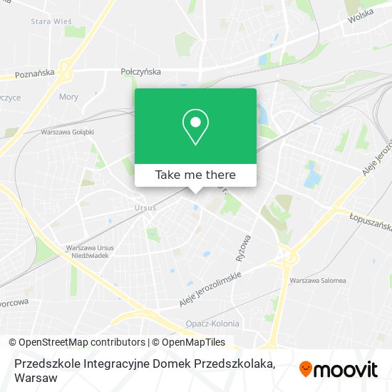 Карта Przedszkole Integracyjne Domek Przedszkolaka