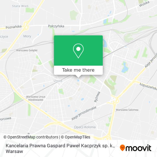 Kancelaria Prawna Gaspard Paweł Kacprzyk sp. k. map