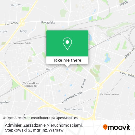 Adminier. Zarzadzanie Nieruchomościami. Stępkowski S., mgr Inż map