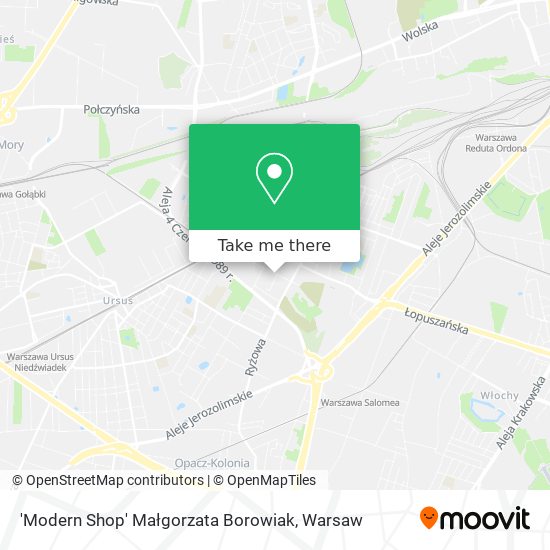 'Modern Shop' Małgorzata Borowiak map