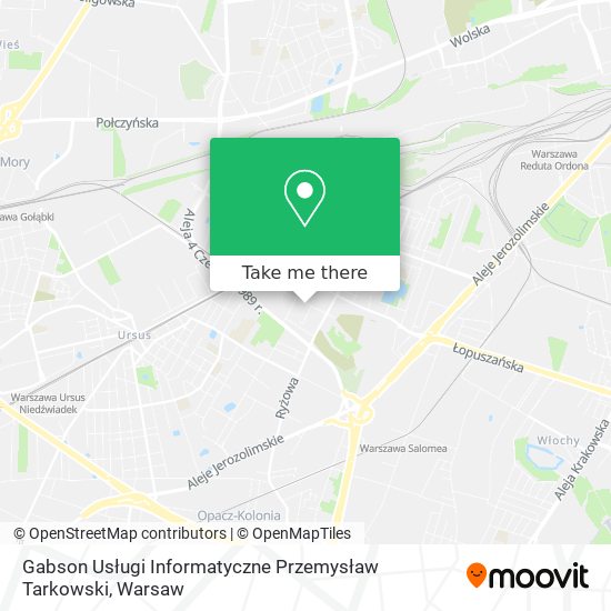 Gabson Usługi Informatyczne Przemysław Tarkowski map