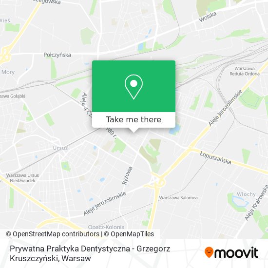 Prywatna Praktyka Dentystyczna - Grzegorz Kruszczyński map