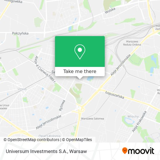 Universum Investments S.A. map