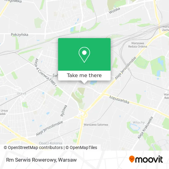 Rm Serwis Rowerowy map