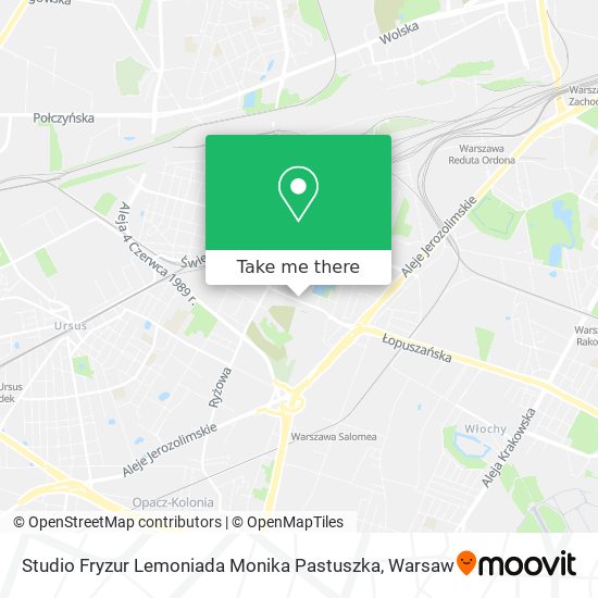 Studio Fryzur Lemoniada Monika Pastuszka map