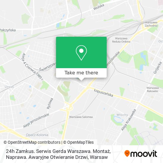 24h Zamkus. Serwis Gerda Warszawa. Montaż, Naprawa. Awaryjne Otwieranie Drzwi map