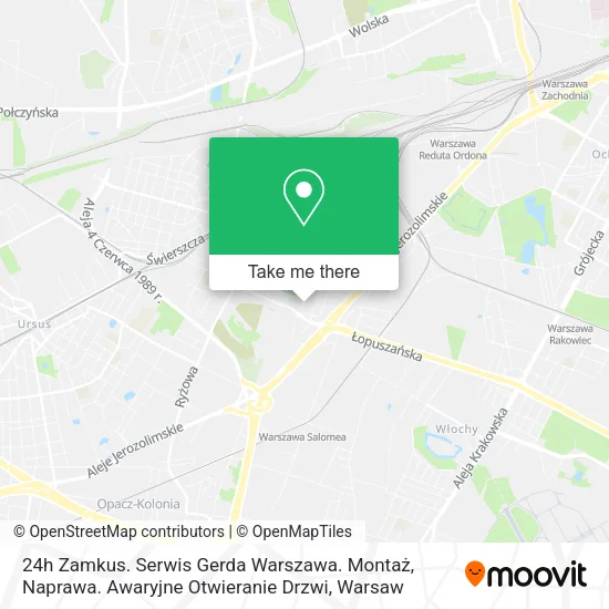 24h Zamkus. Serwis Gerda Warszawa. Montaż, Naprawa. Awaryjne Otwieranie Drzwi map