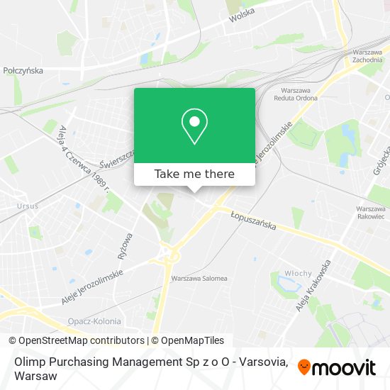 Olimp Purchasing Management Sp z o O - Varsovia map