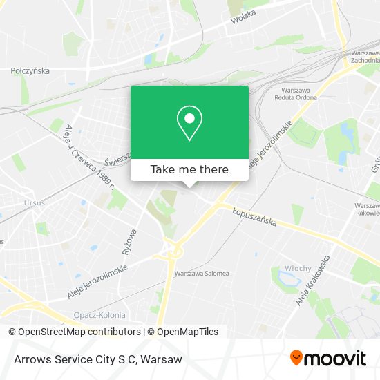 Arrows Service City S C map