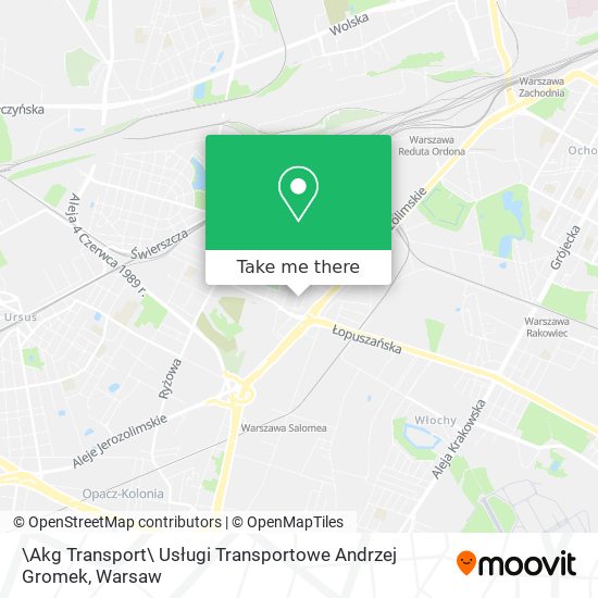 \Akg Transport\ Usługi Transportowe Andrzej Gromek map