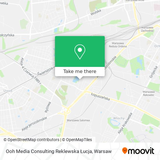 Карта Ooh Media Consulting Reklewska Łucja