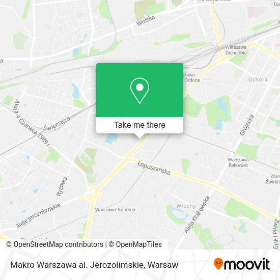 Makro Warszawa al. Jerozolimskie map