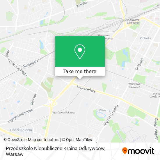 Przedszkole Niepubliczne Kraina Odkrywców map