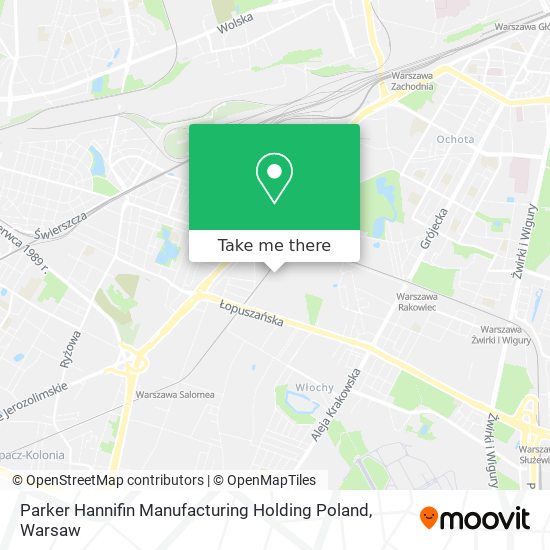 Parker Hannifin Manufacturing Holding Poland map