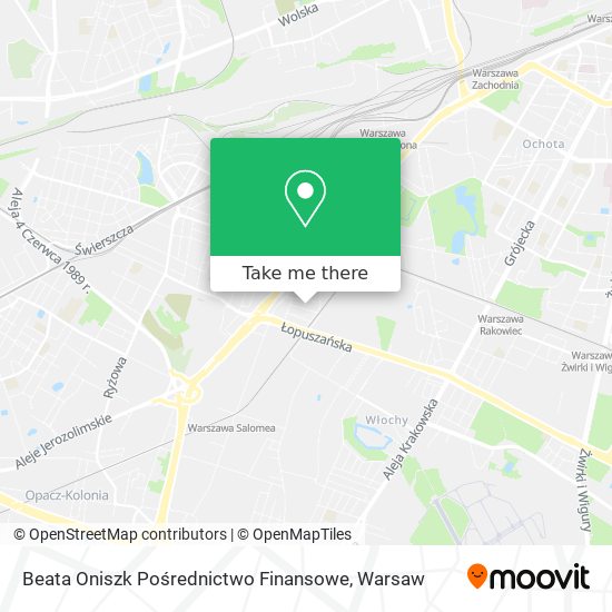 Beata Oniszk Pośrednictwo Finansowe map