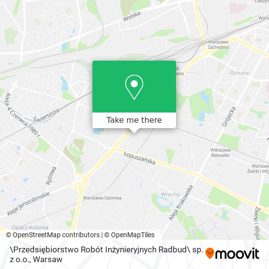 \Przedsiębiorstwo Robót Inżynieryjnych Radbud\ sp. z o.o. map