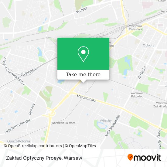 Zakład Optyczny Proeye map