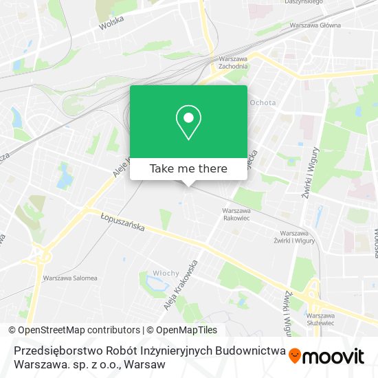 Przedsięborstwo Robót Inżynieryjnych Budownictwa Warszawa. sp. z o.o. map