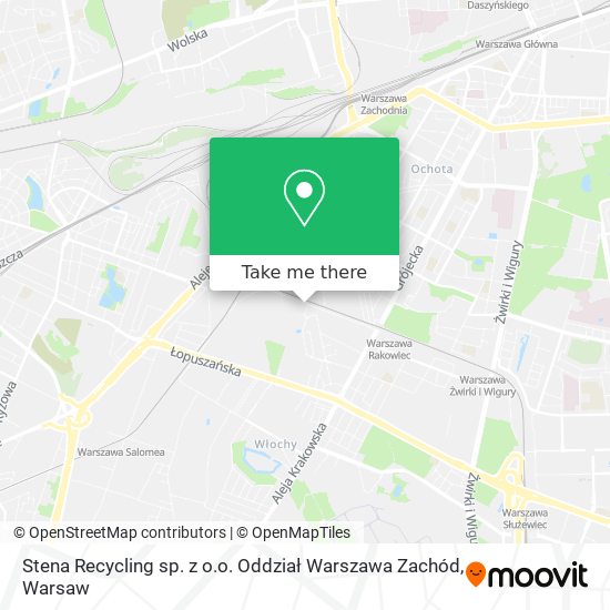 Stena Recycling sp. z o.o. Oddział Warszawa Zachód map