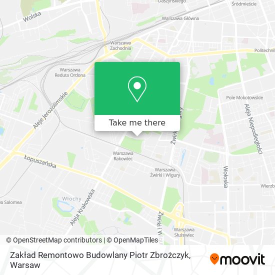 Zakład Remontowo Budowlany Piotr Zbrożczyk map