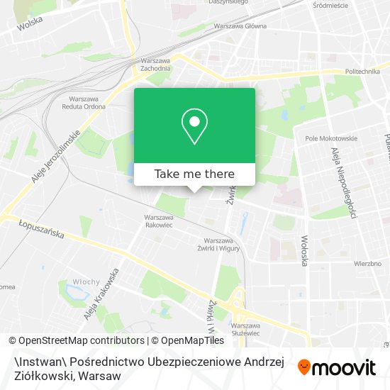 \Instwan\ Pośrednictwo Ubezpieczeniowe Andrzej Ziółkowski map