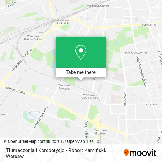 Tłumaczenia i Korepetycje - Robert Kamiński map