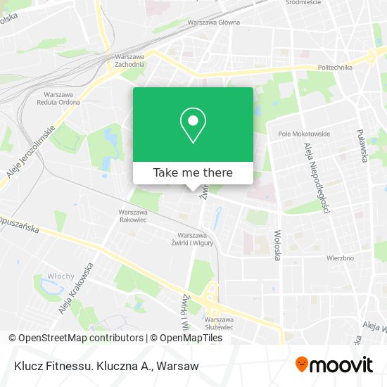 Klucz Fitnessu. Kluczna A. map