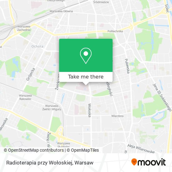 Radioterapia przy Wołoskiej map