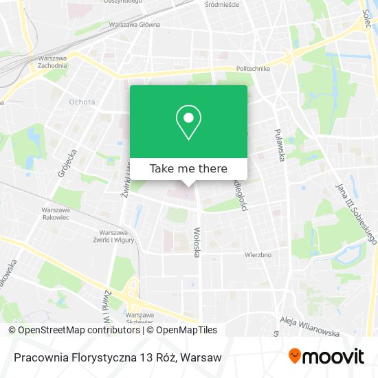 Pracownia Florystyczna 13 Róż map