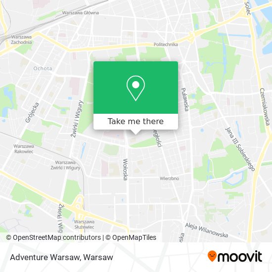 Adventure Warsaw map