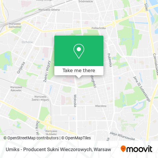 Umiks - Producent Sukni Wieczorowych map