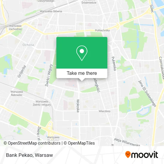 Bank Pekao map