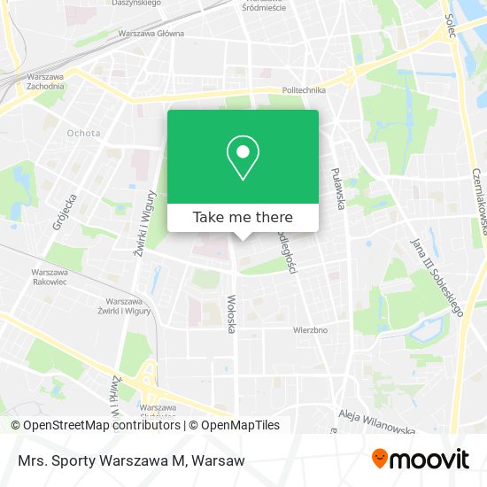 Mrs. Sporty Warszawa M map