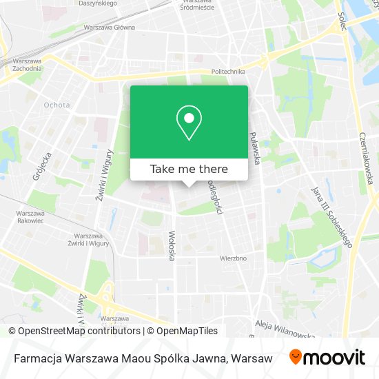 Farmacja Warszawa Maou Spólka Jawna map