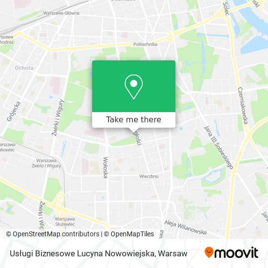 Usługi Biznesowe Lucyna Nowowiejska map