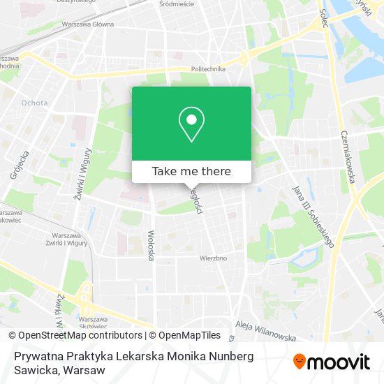 Prywatna Praktyka Lekarska Monika Nunberg Sawicka map