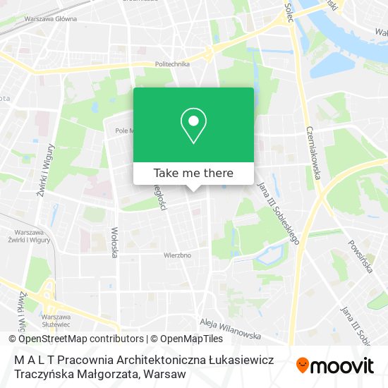 M A L T Pracownia Architektoniczna Łukasiewicz Traczyńska Małgorzata map