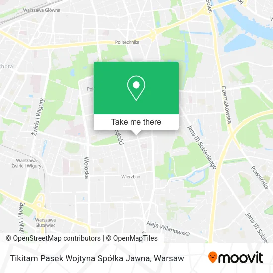 Tikitam Pasek Wojtyna Spółka Jawna map