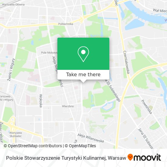 Polskie Stowarzyszenie Turystyki Kulinarnej map