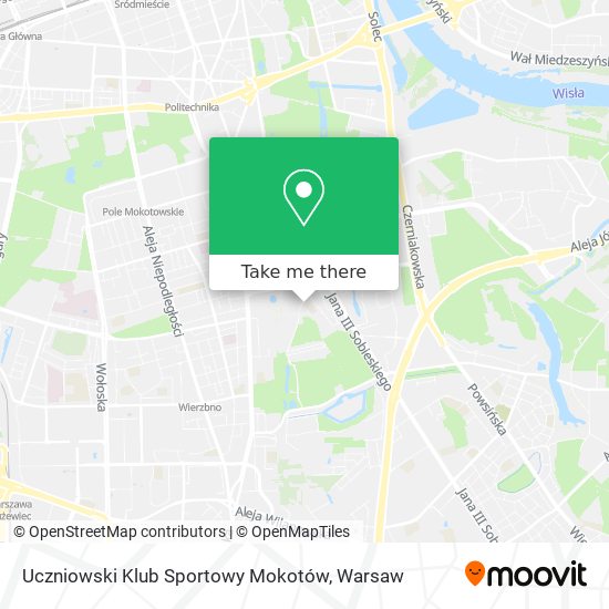 Uczniowski Klub Sportowy Mokotów map