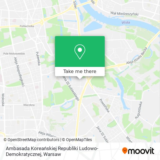 Ambasada Koreańskiej Republiki Ludowo-Demokratycznej map