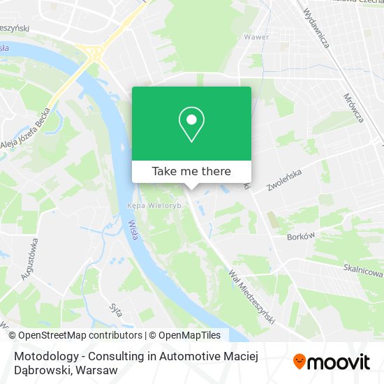 Карта Motodology - Consulting in Automotive Maciej Dąbrowski