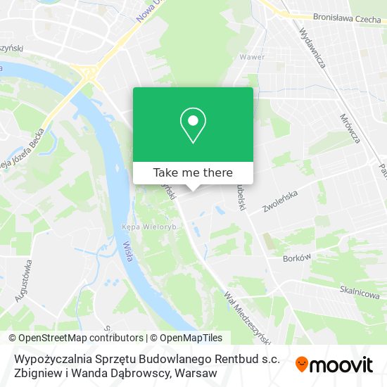 Wypożyczalnia Sprzętu Budowlanego Rentbud s.c. Zbigniew i Wanda Dąbrowscy map