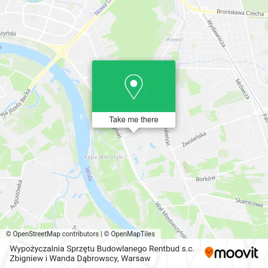 Wypożyczalnia Sprzętu Budowlanego Rentbud s.c. Zbigniew i Wanda Dąbrowscy map