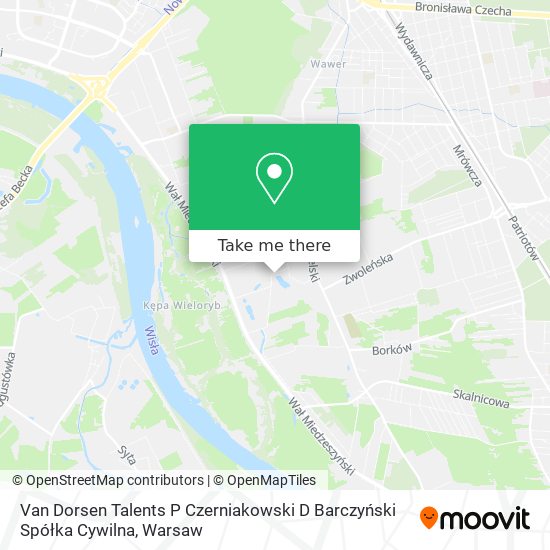 Van Dorsen Talents P Czerniakowski D Barczyński Spółka Cywilna map